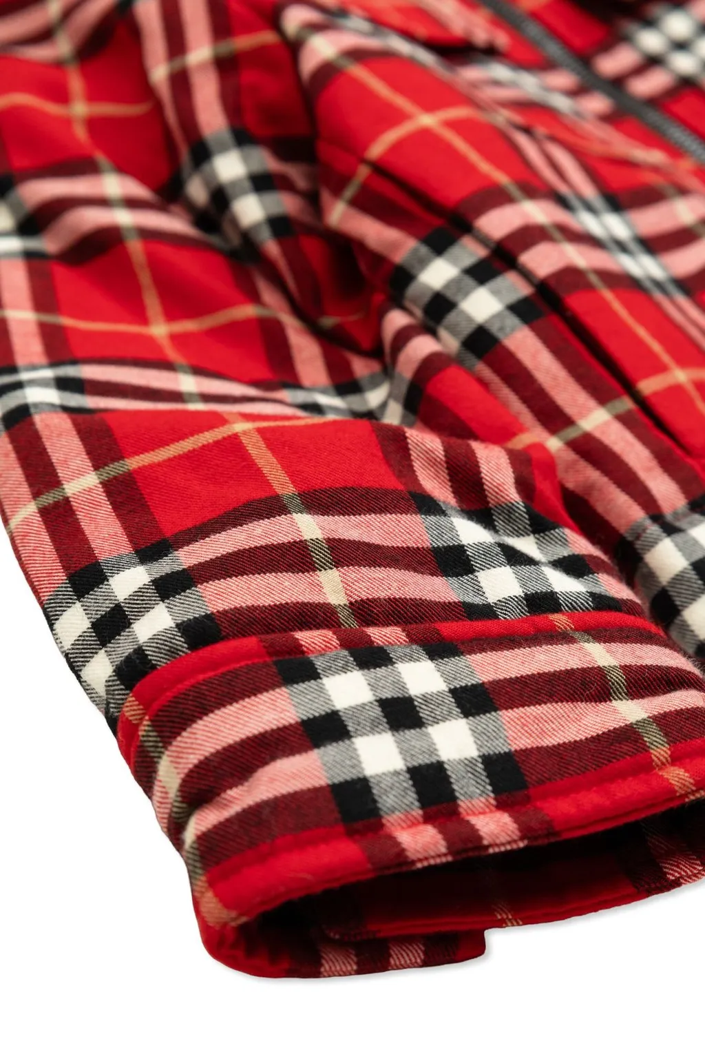 Burberry Kids Checked Insulated Hooded Jacket