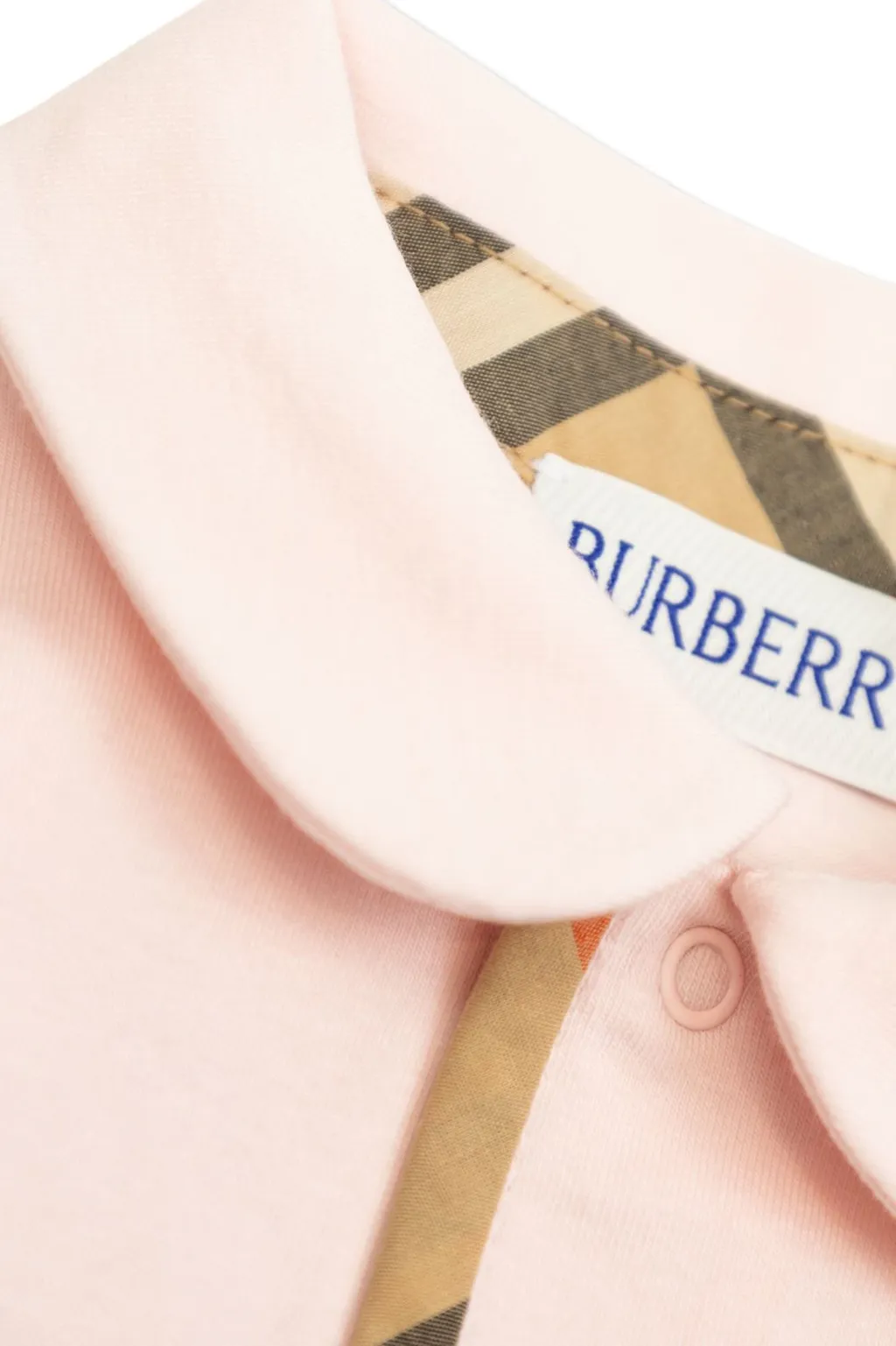 Burberry Kids Sleepsuit Bib And Hat Baby Set