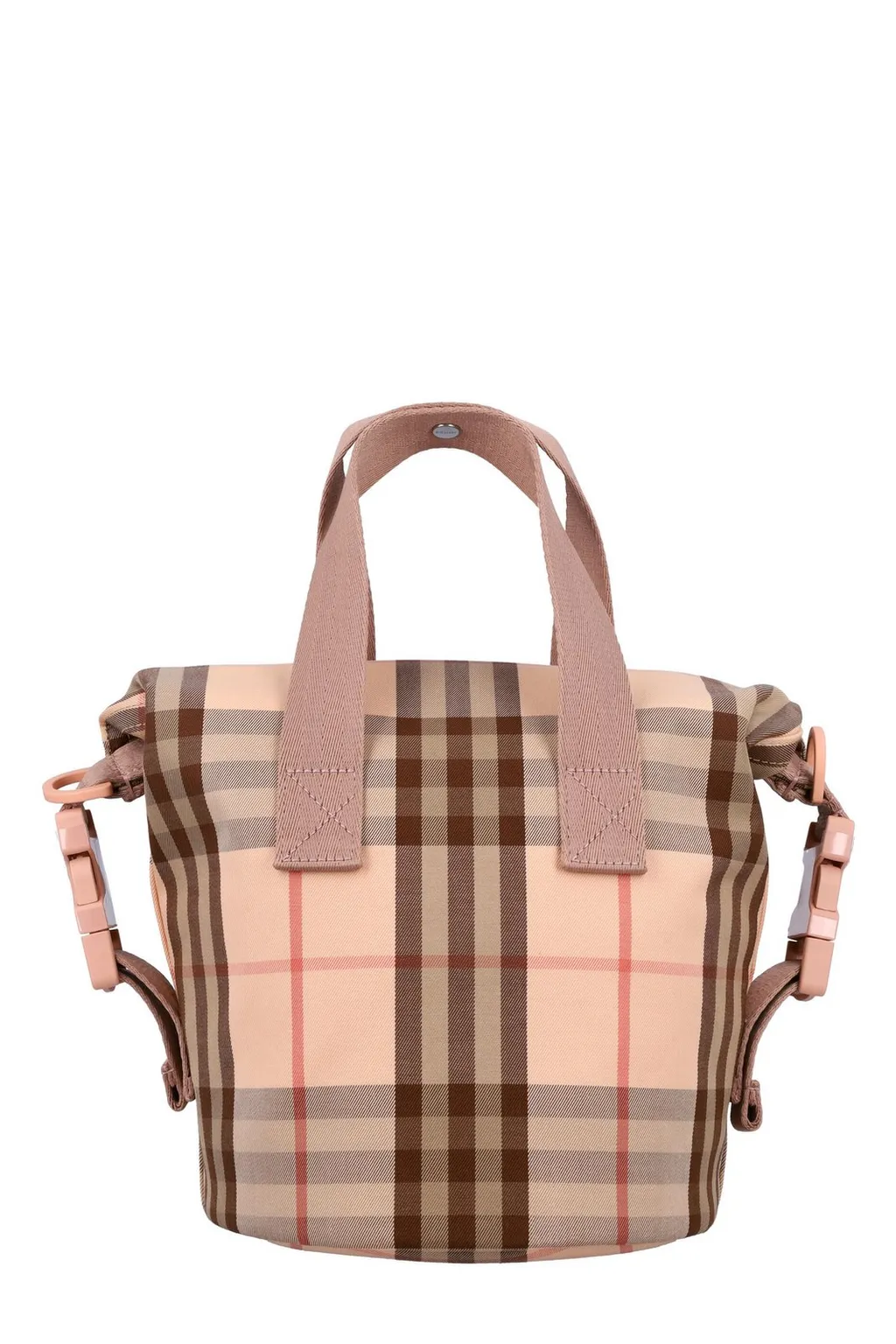 Burberry Kids Check Printed Tote Bag