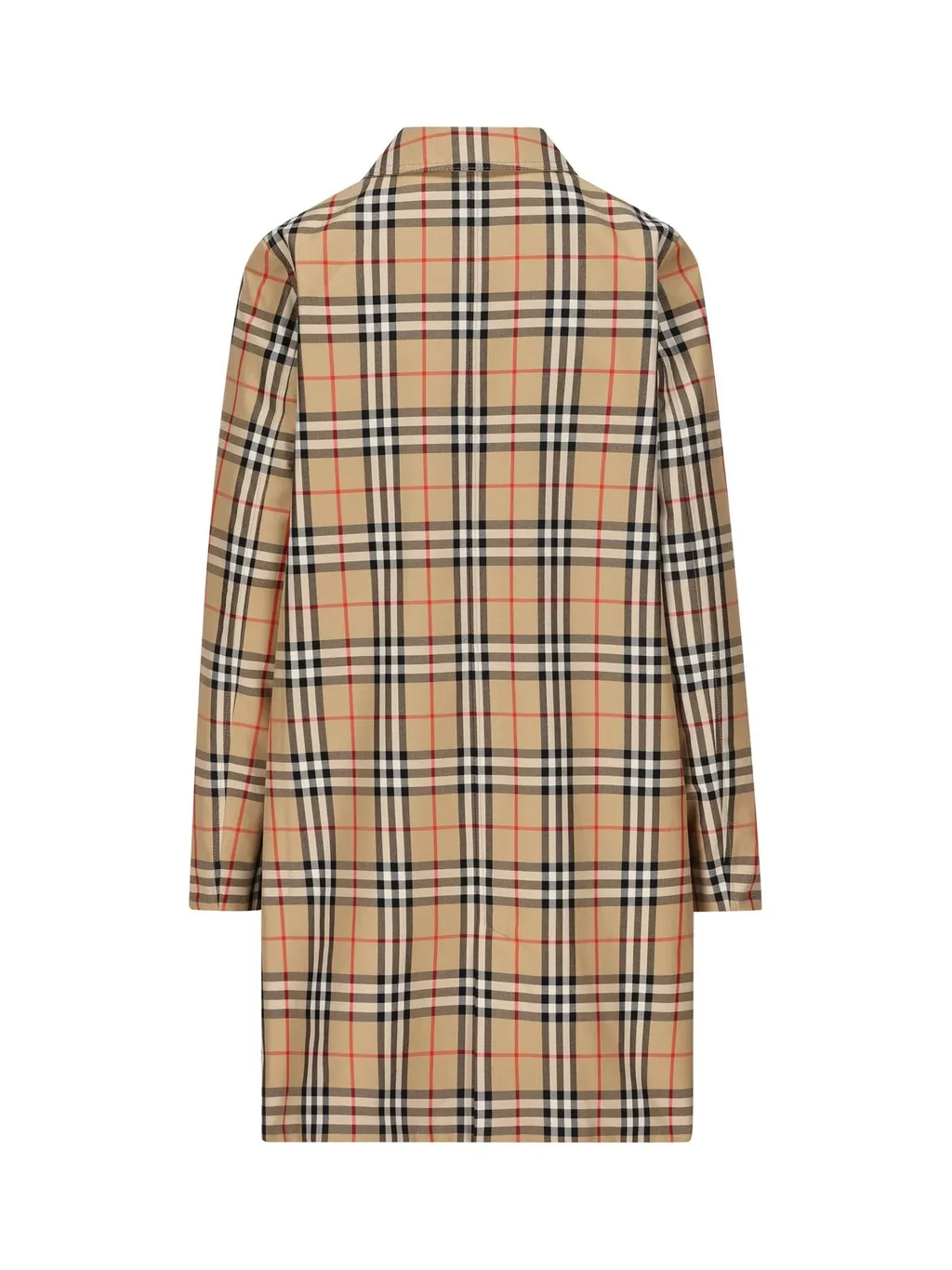 Burberry Kids Checked Single-Breasted Coat