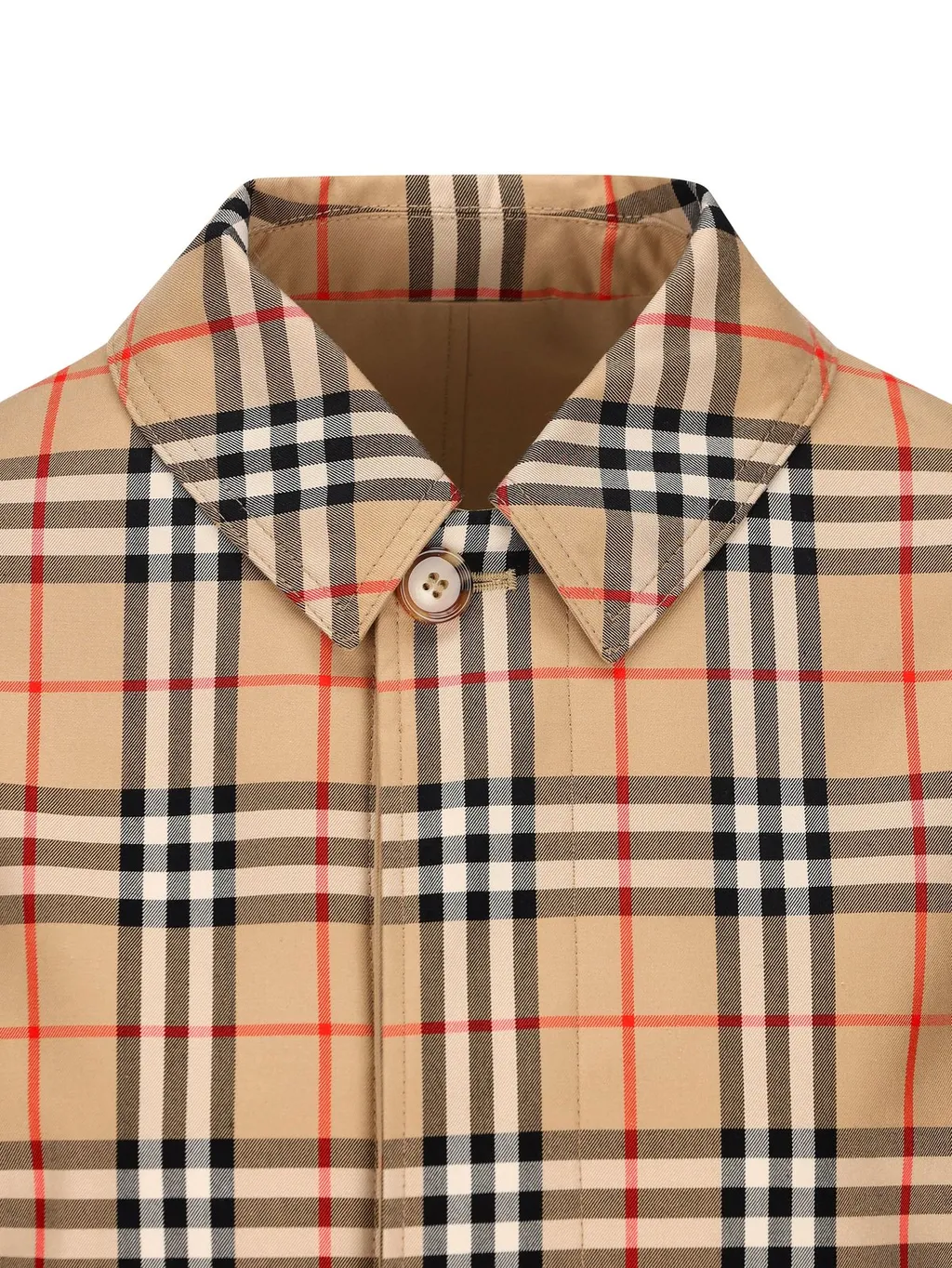 Burberry Kids Checked Single-Breasted Coat