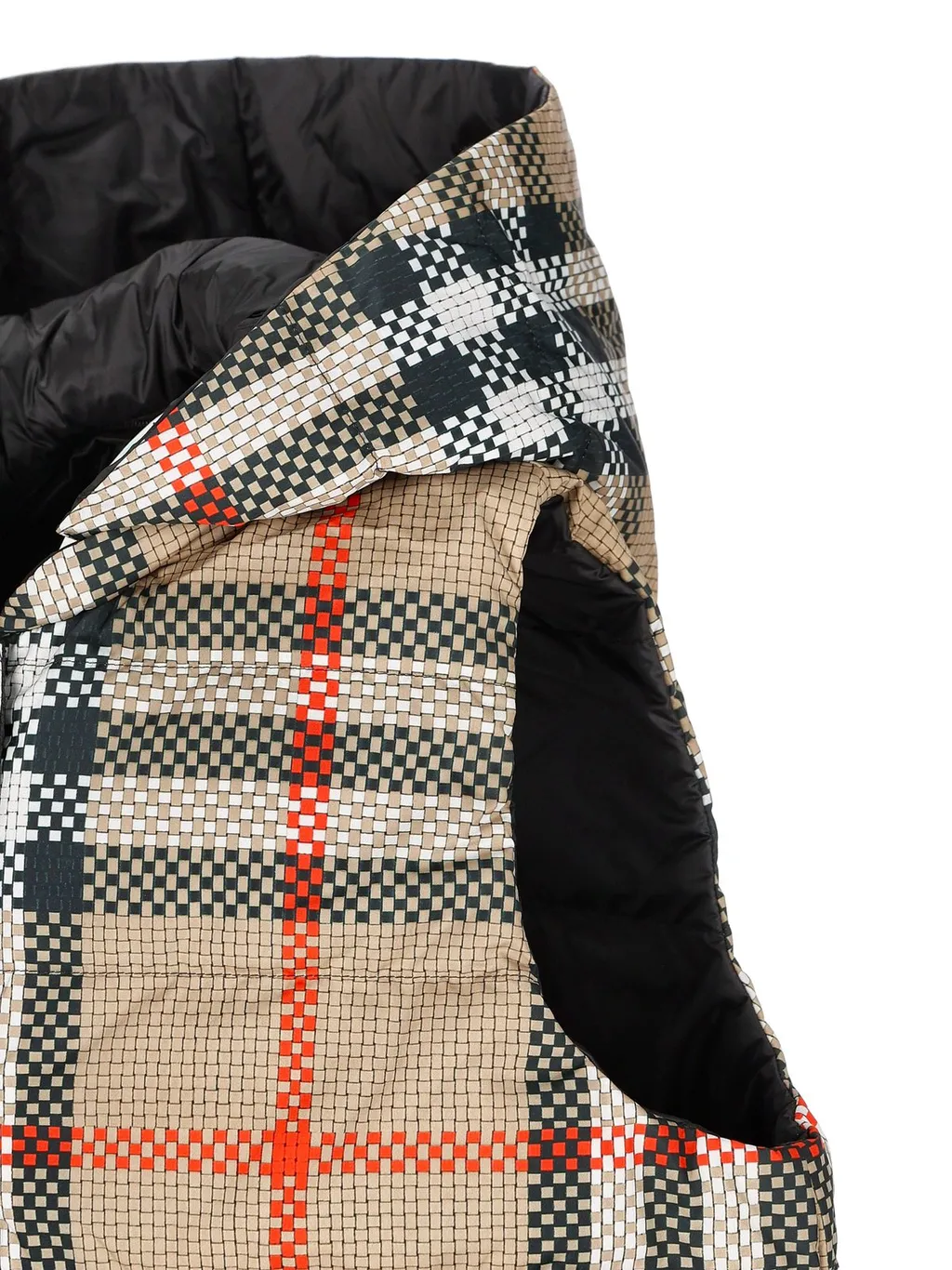 Burberry Kids Reversible Checked Hooded Puffer Gilet