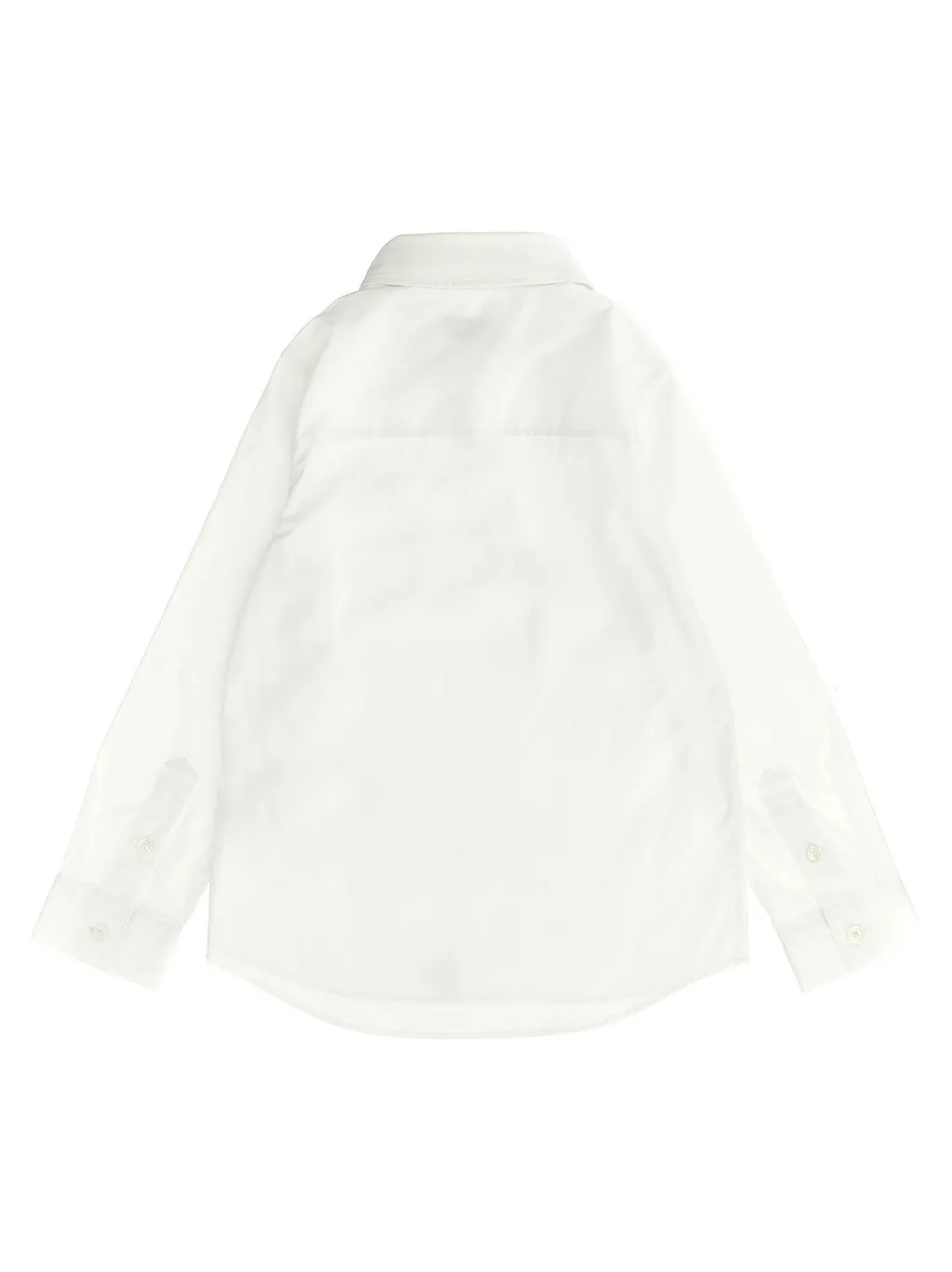 Burberry Kids Logo Embroidered Curved Hem Shirt