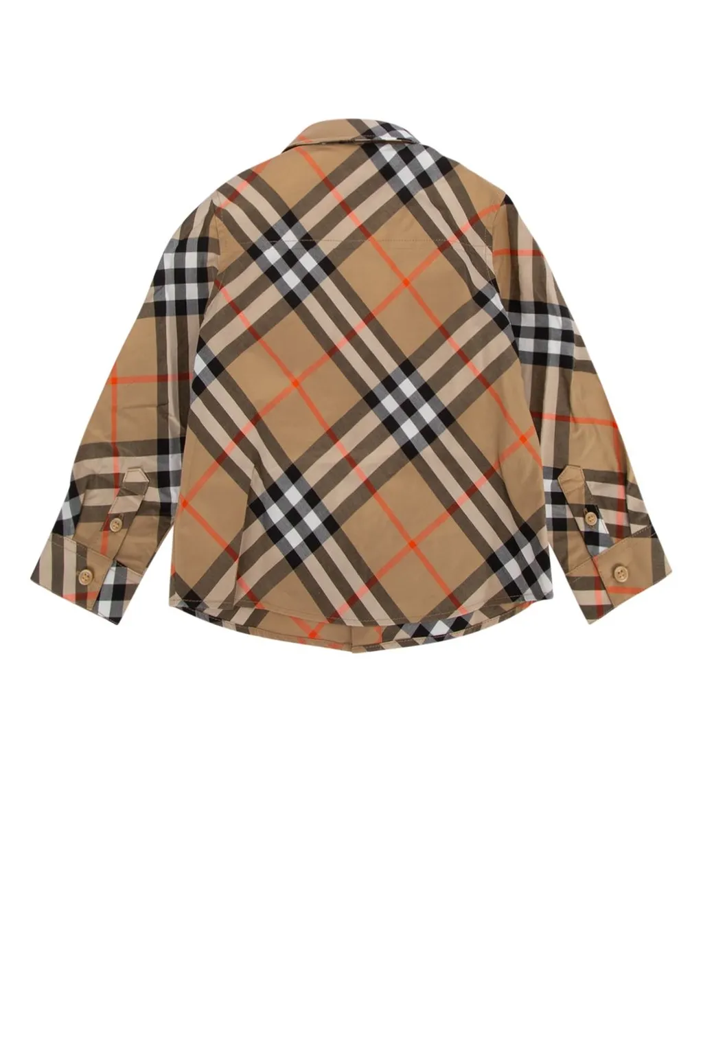 Burberry Kids Checked Long Sleeved Shirt