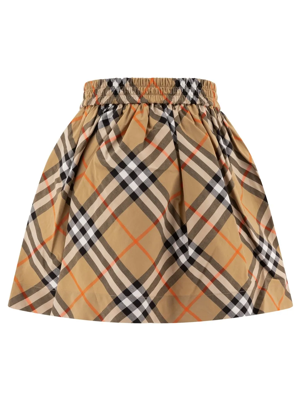 Burberry Kids Checked Pleated Skirt