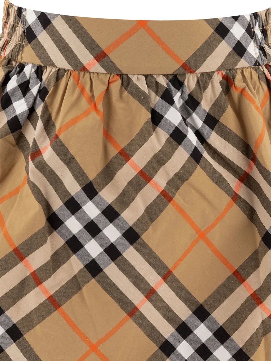 Burberry Kids Checked Pleated Skirt