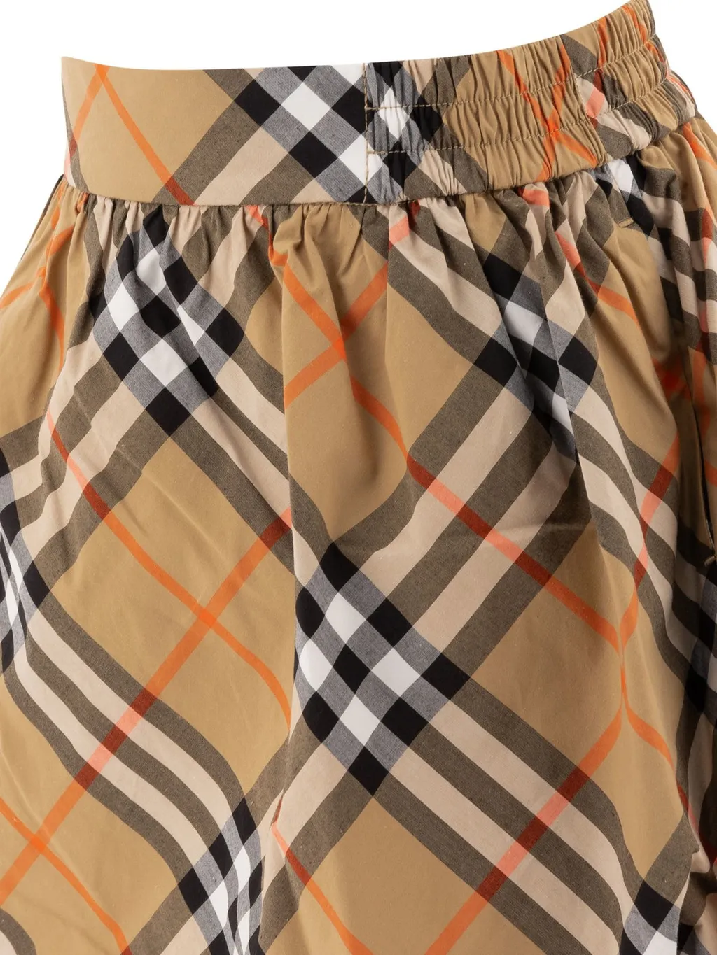 Burberry Kids Checked Pleated Skirt