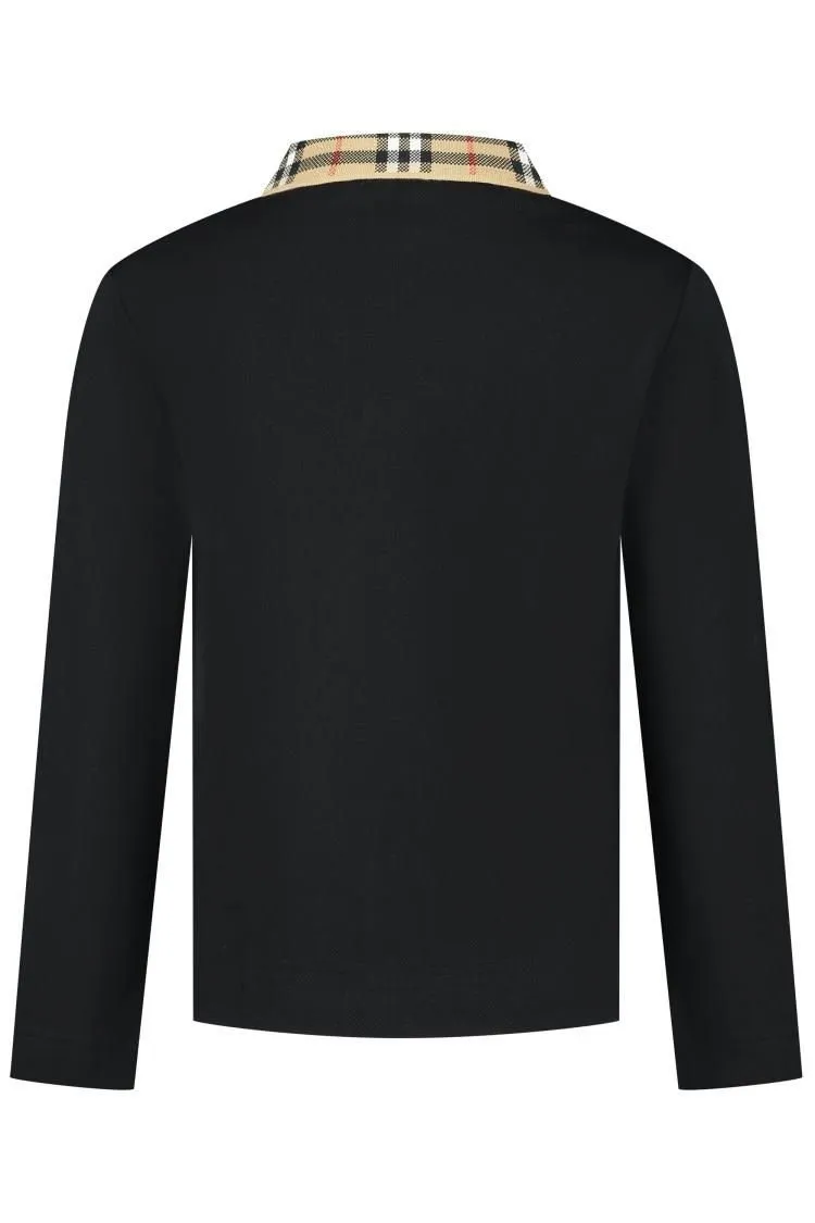 Burberry Kids Long-Sleeved Polo Shirt