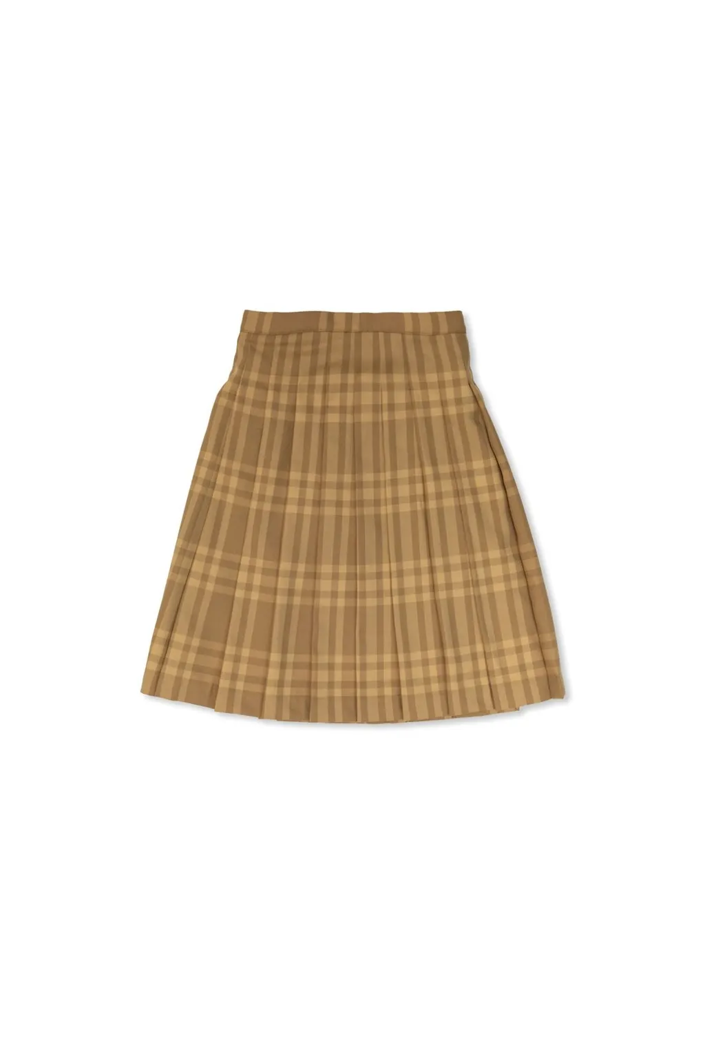 Burberry Kids Check Pattern Pleated Skirt