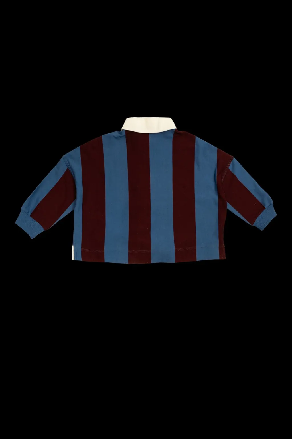 Burberry Kids Striped Logo Embroidered Polo Shirt