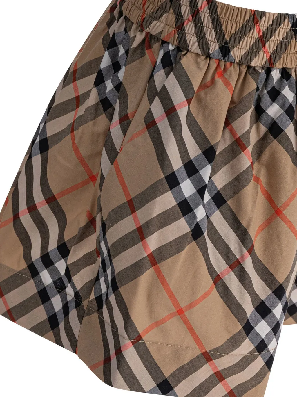 Burberry Kids Checked Elasticated Waist Shorts