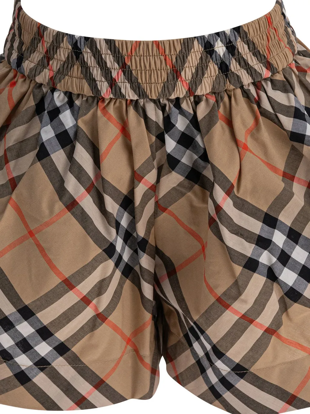 Burberry Kids Checked Elasticated Waist Shorts