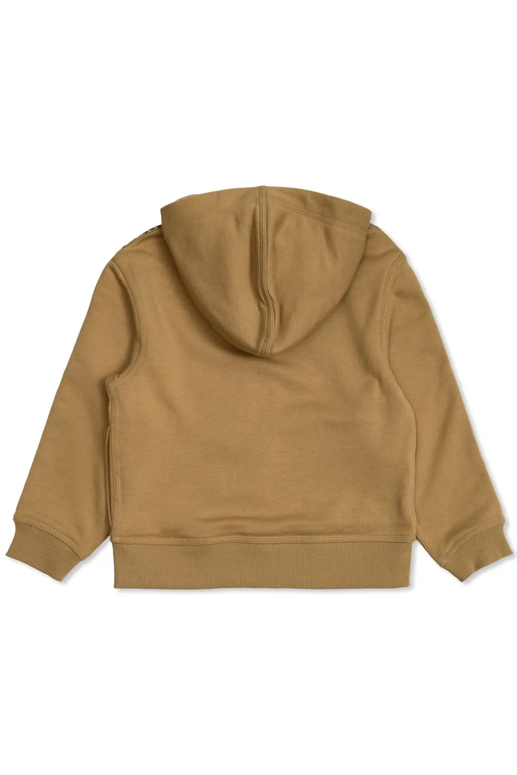 Burberry Kids Check Trim Zip Hoodie
