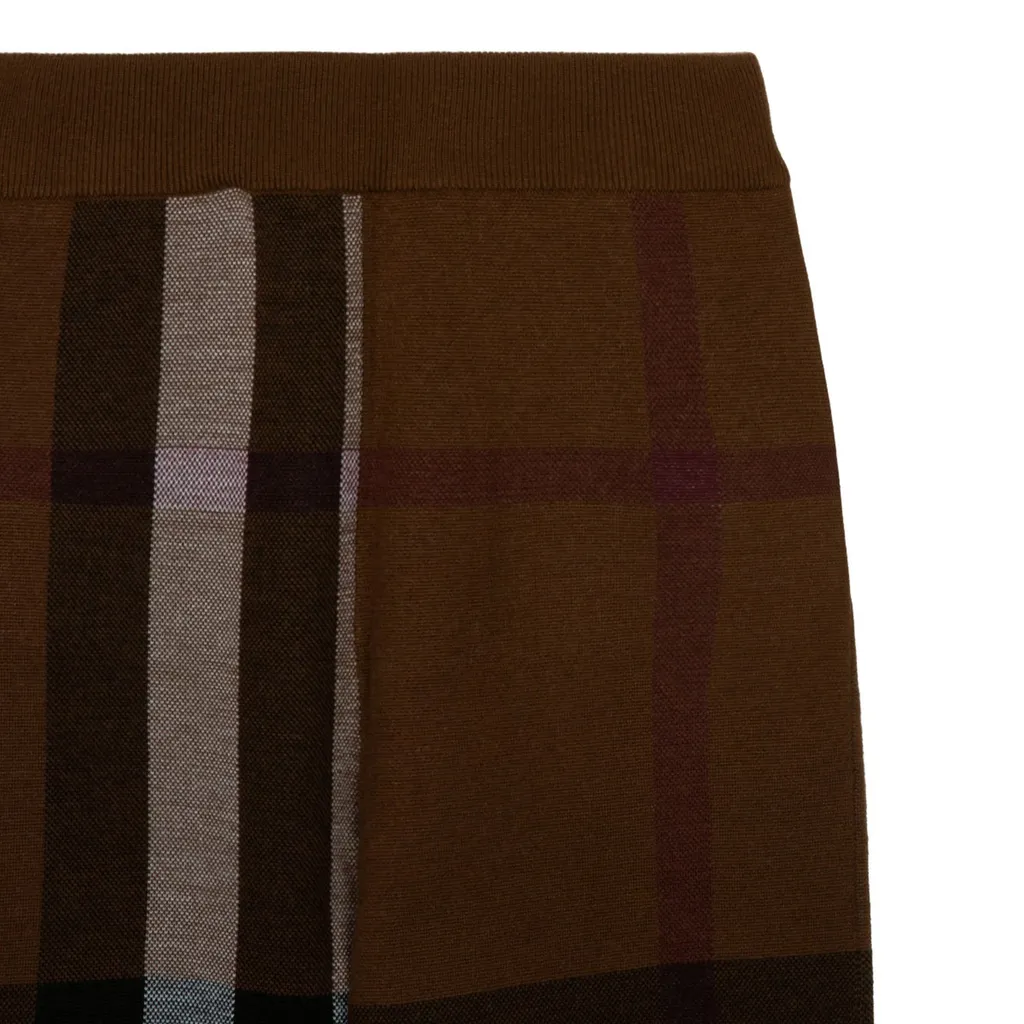 Burberry Kids Checked Tapered Trousers