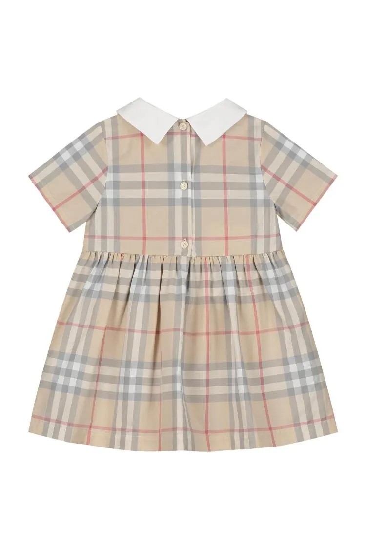 Burberry Kids Plaid Check Pleated Dress
