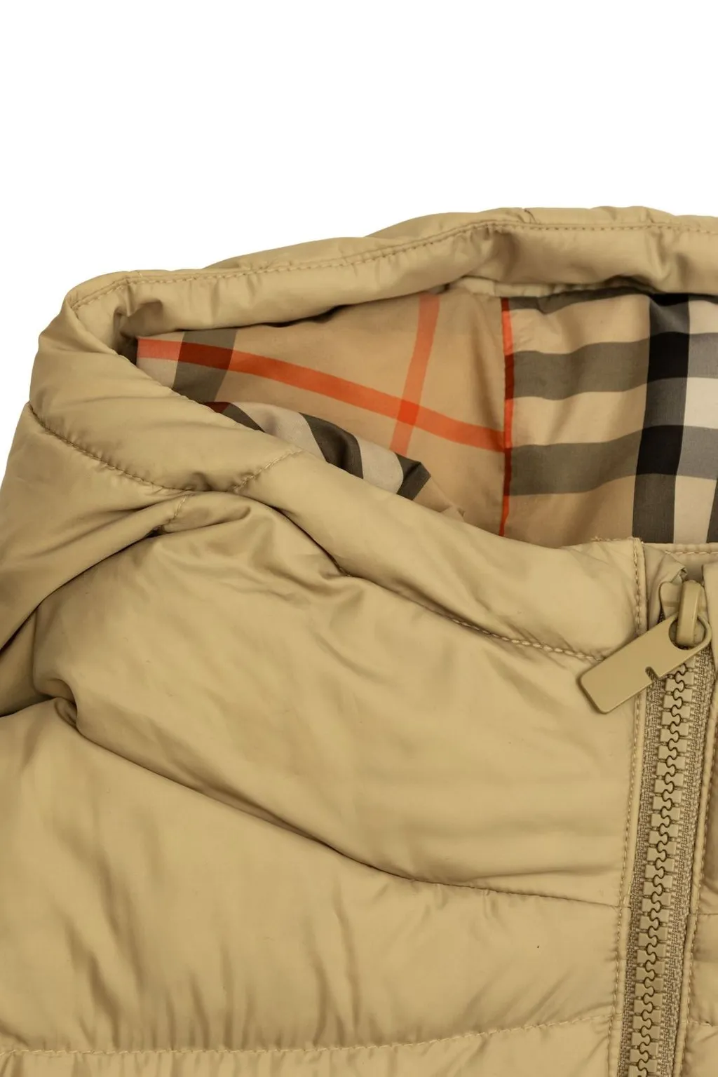 Burberry Kids Logo Embroidered Zip-Up Quilted Vest