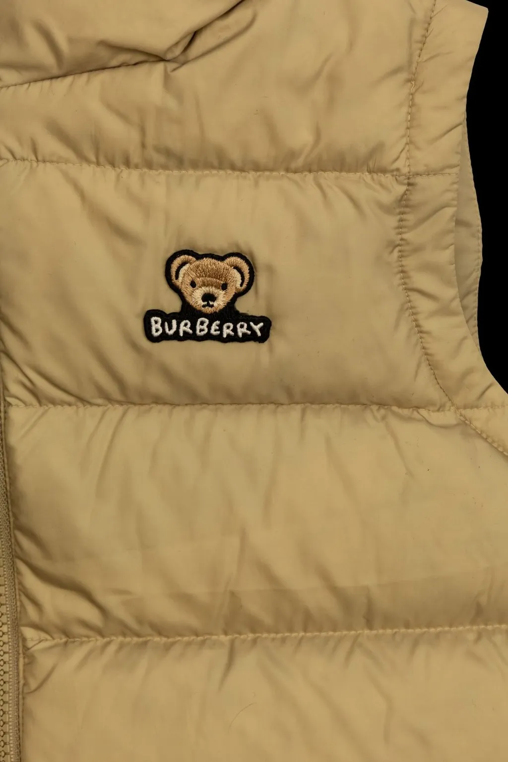 Burberry Kids Logo Embroidered Zip-Up Quilted Vest