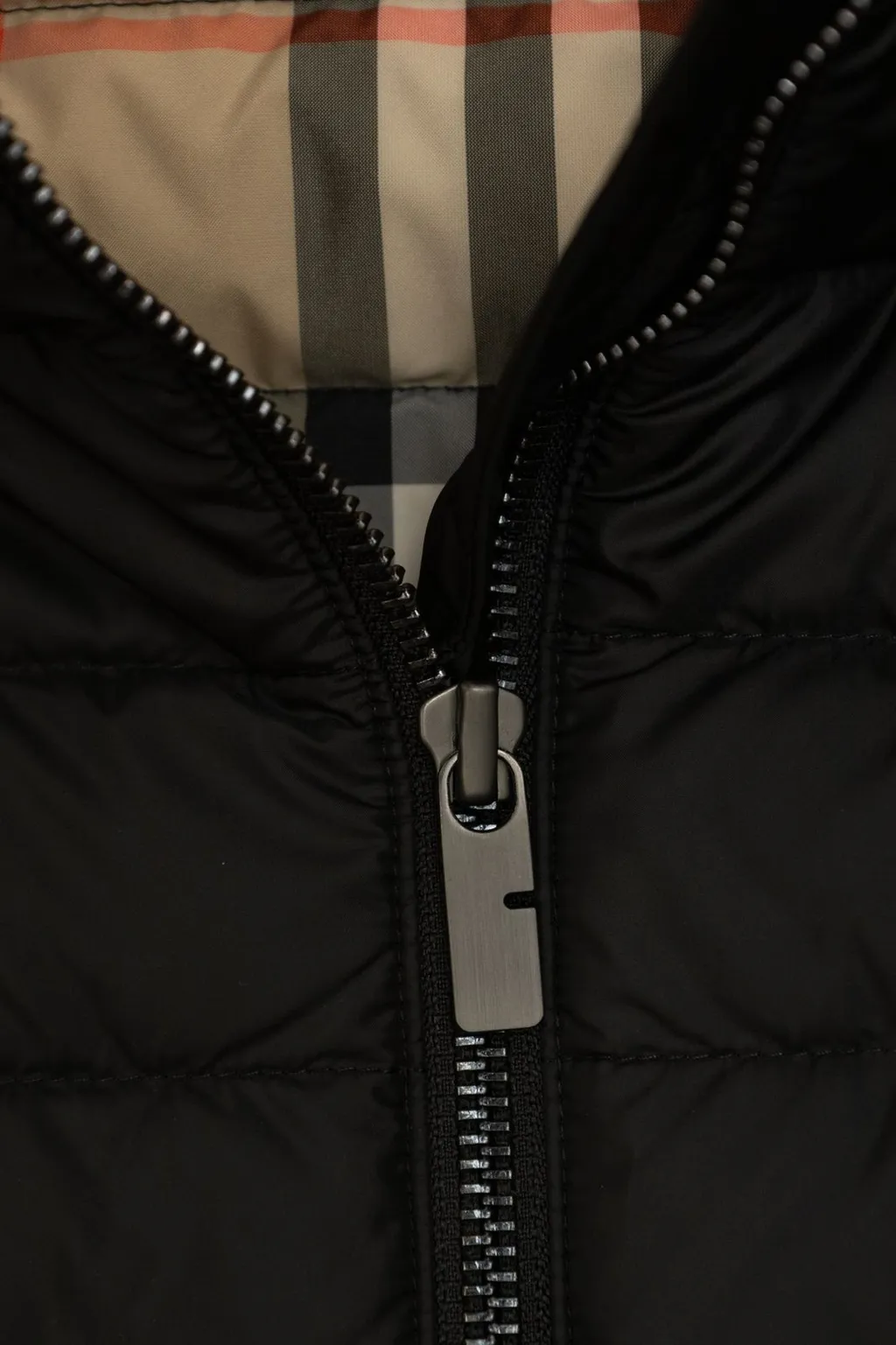 Burberry Kids Logo Bear Embroidered Hooded Puffer Jacket