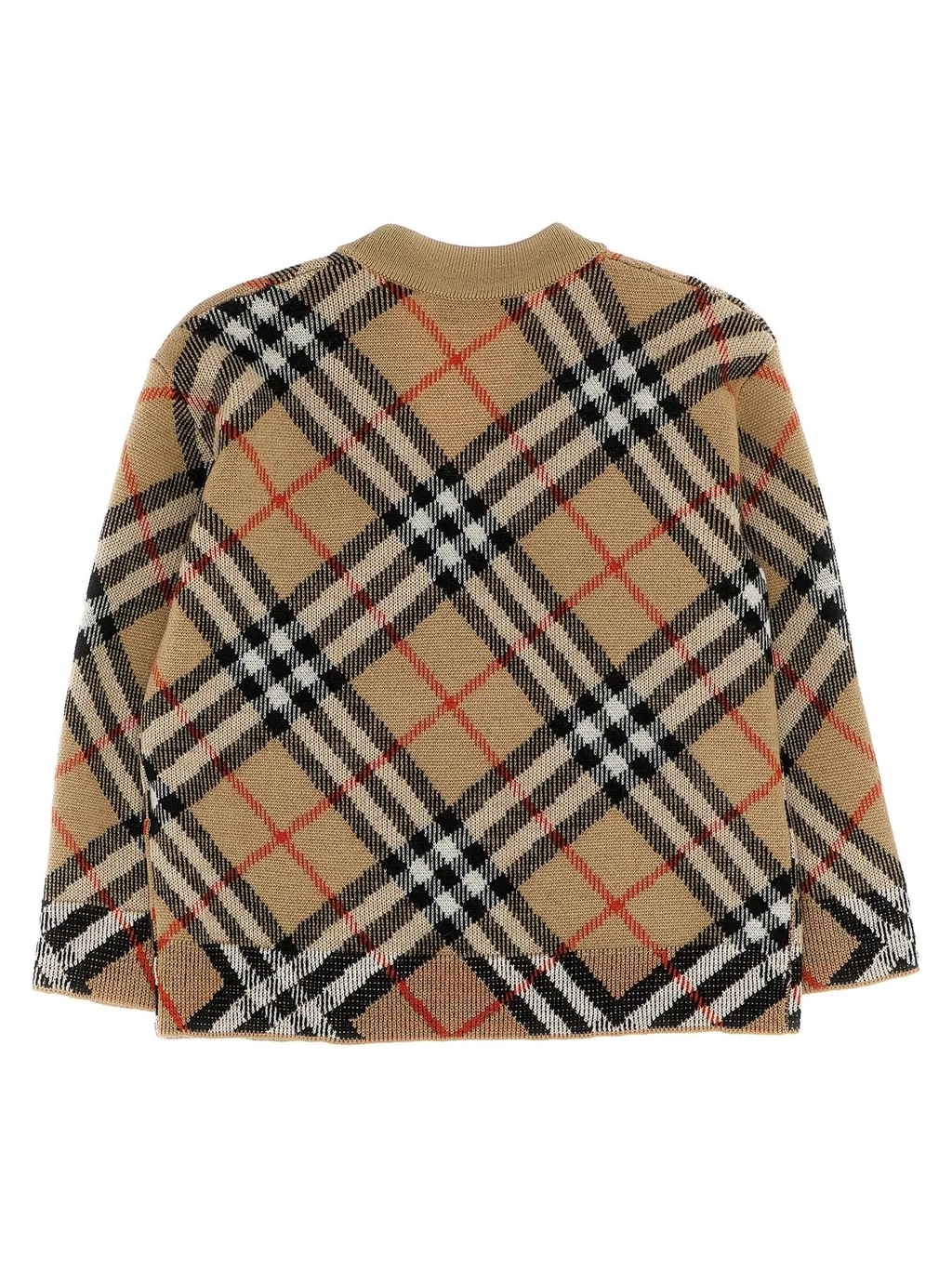 Burberry Kids V-Neck Button-Up Cardigan
