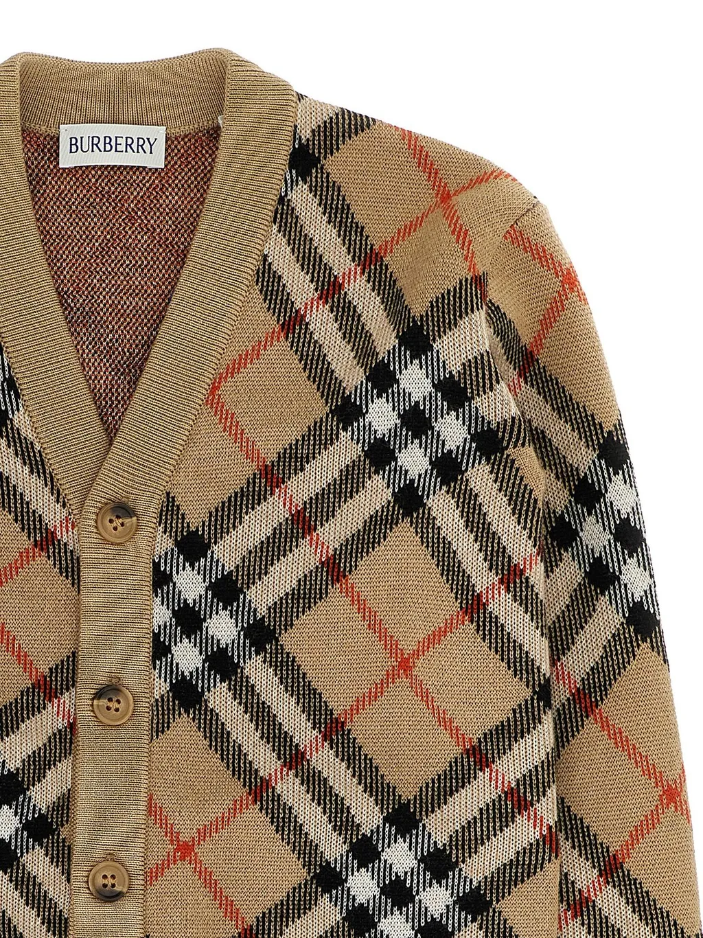 Burberry Kids V-Neck Button-Up Cardigan