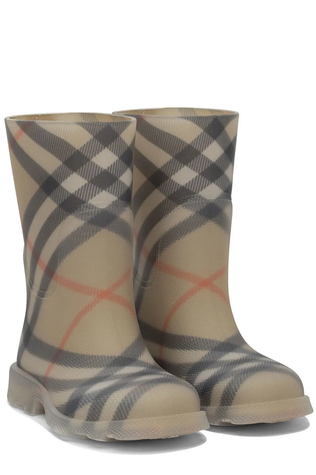 Burberry Kids Checked March Boots