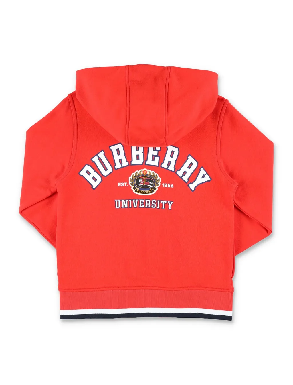 Burberry Kids College-Printed Long-Sleeved Zipped Hoodie
