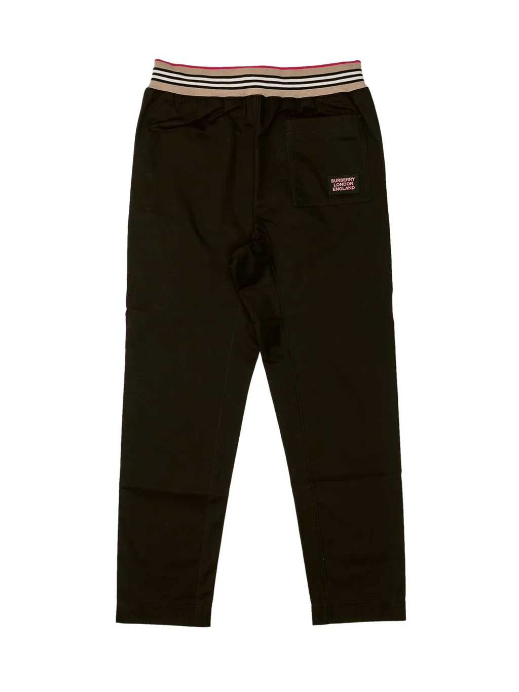 Burberry Kids Icon Stripe Detail Drawcord Trousers