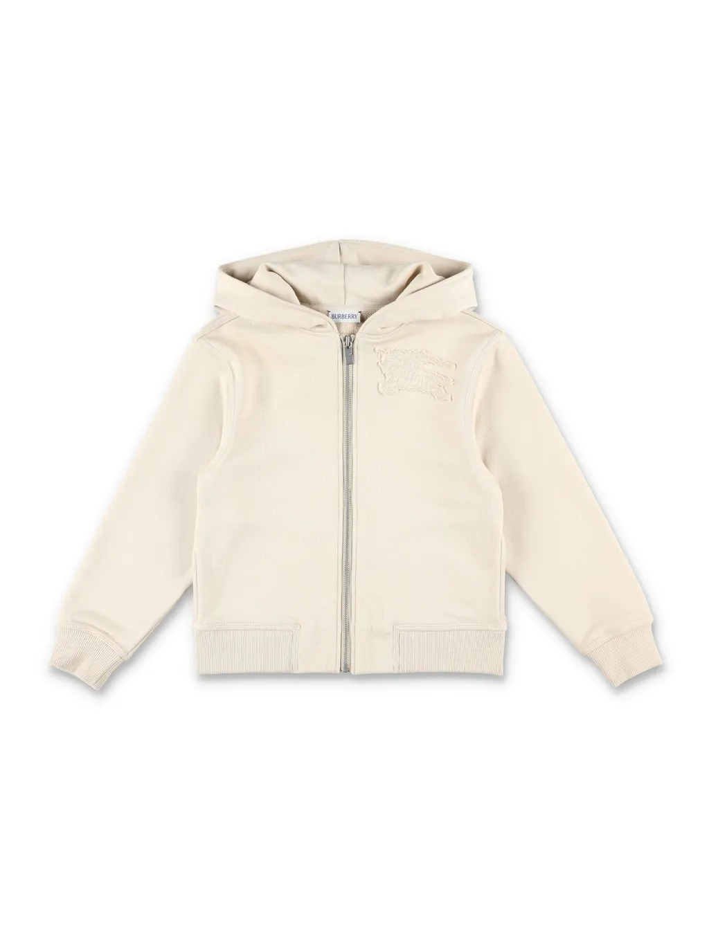 Burberry Kids Ekd Motif Zip-Up Hoodie
