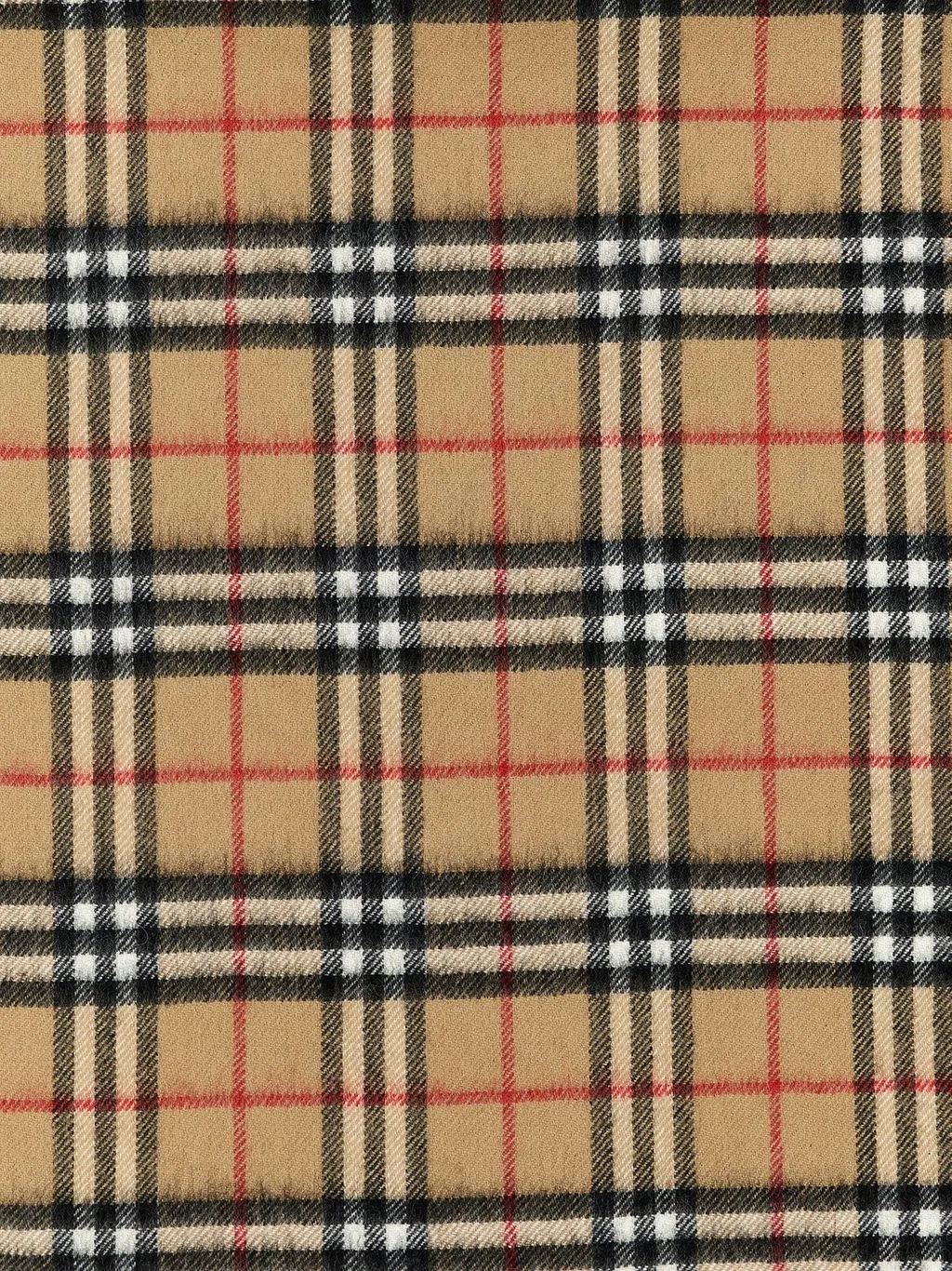 Burberry Kids Checked Fringed Blanket
