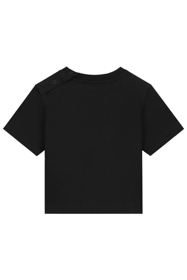 Burberry Kids	Logo-Embroidered Crewneck T-Shirt