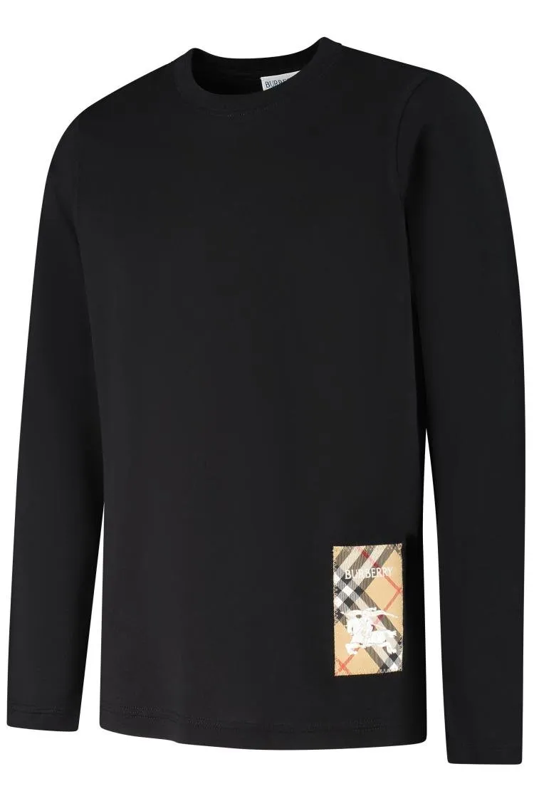 Burberry Kids Long-Sleeved Crewneck T-Shirt