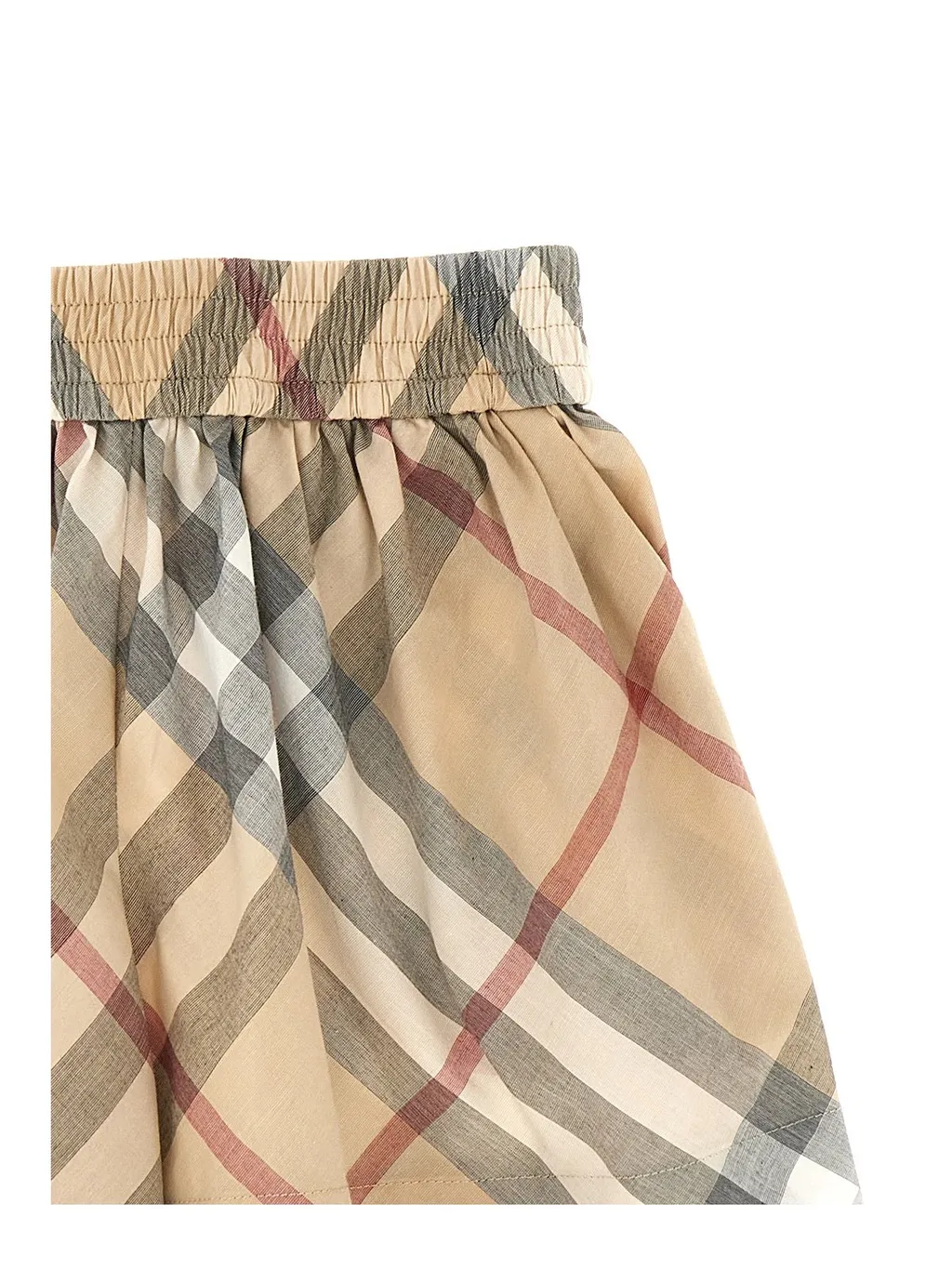 Burberry Kids Checked Elasticated Waistband Shorts