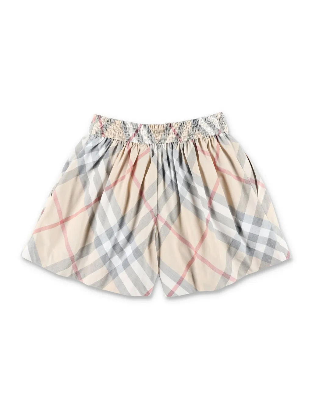 Burberry Kids Elasticated Waistband Checked Shorts