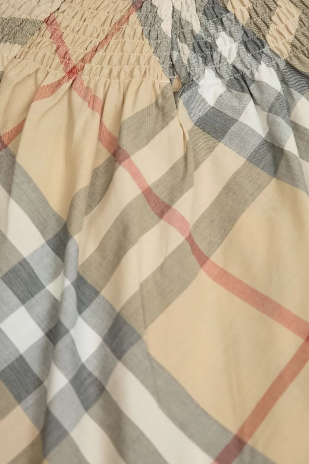 Burberry Kids Checked Crewneck Dress