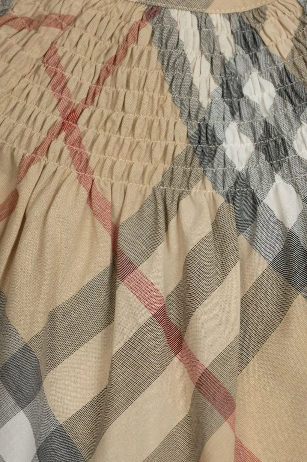 Burberry Kids Checked Crewneck Dress