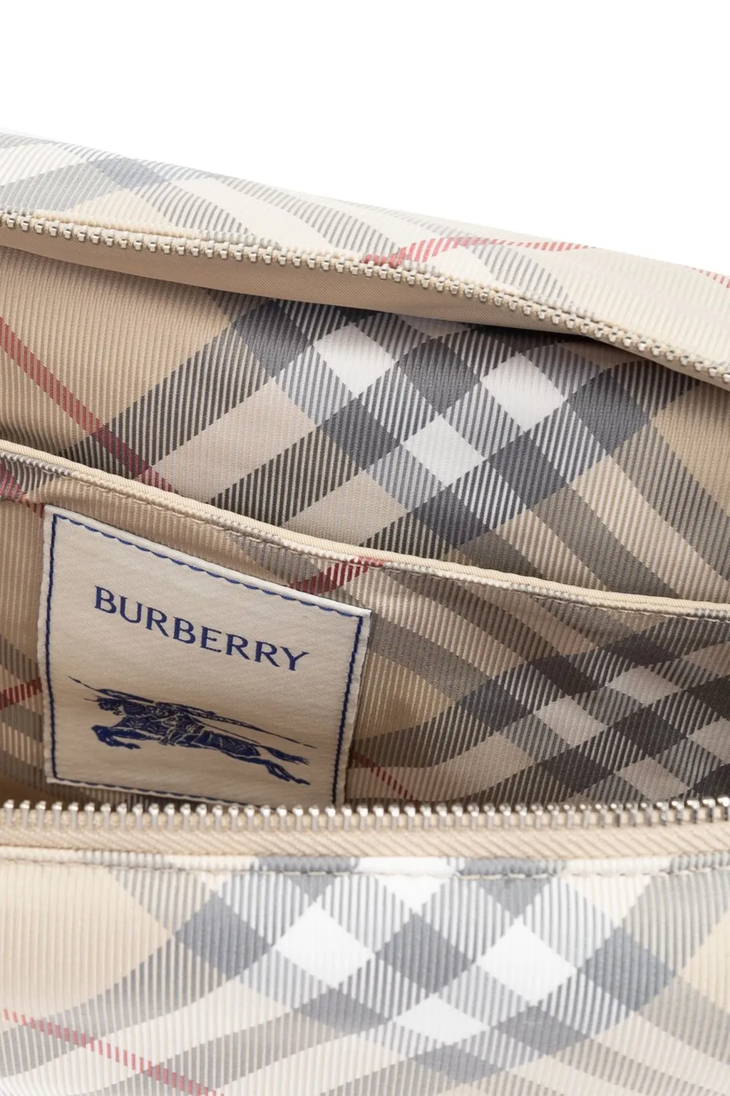 Burberry Kids Checked Zipped Changing Pouch