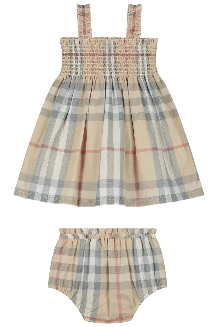 Burberry Kids Tegan Checked Dress
