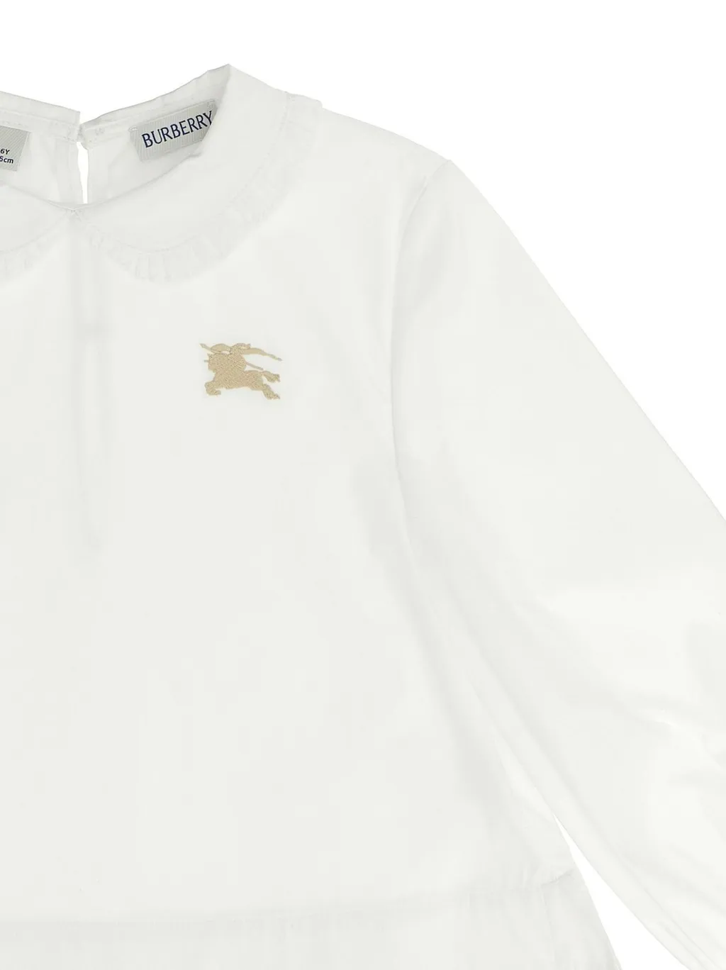 Burberry Kids Logo Embroidered Long-Sleeved Sweatshirt