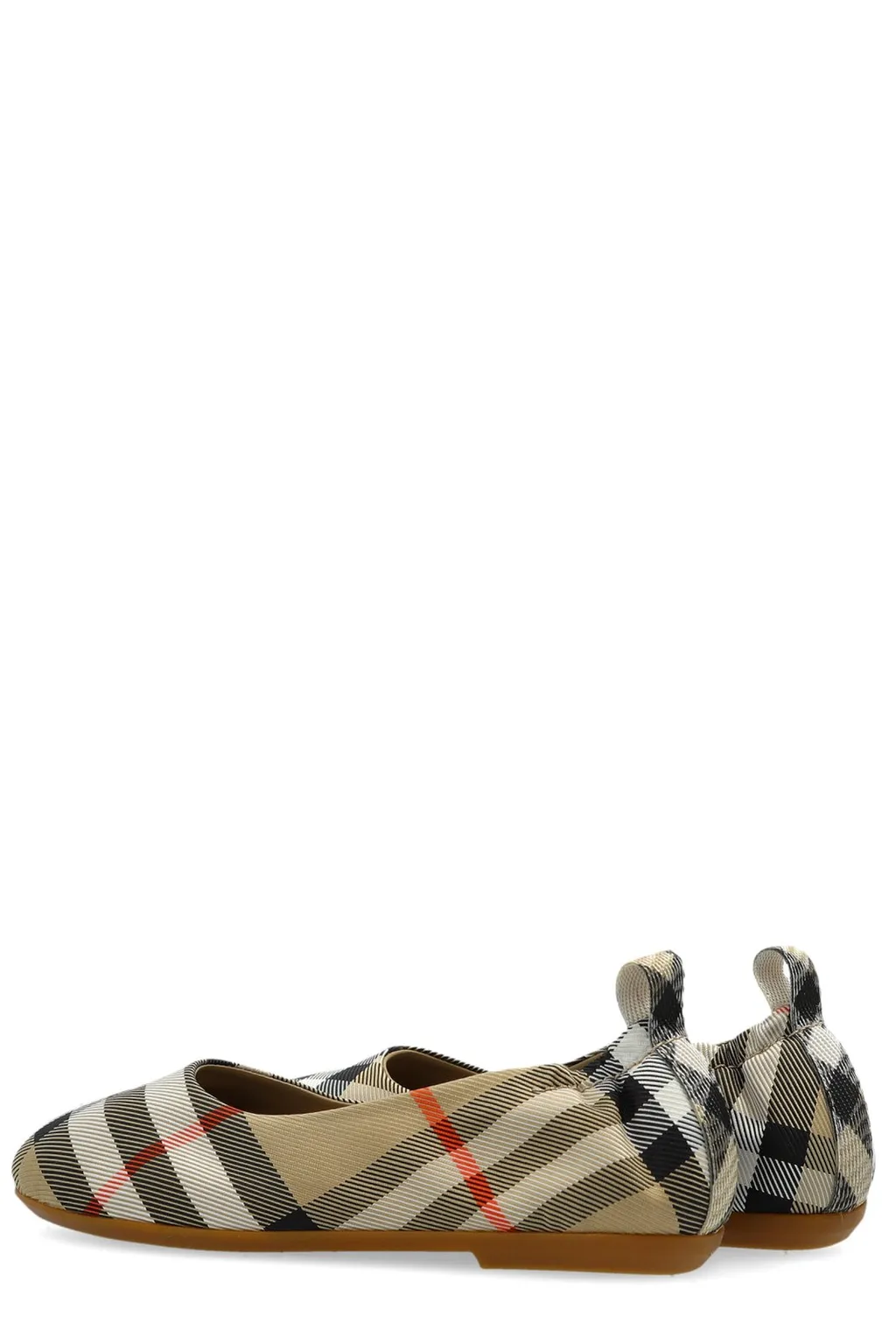 Burberry Kids Checked Slip-On Ballerinas