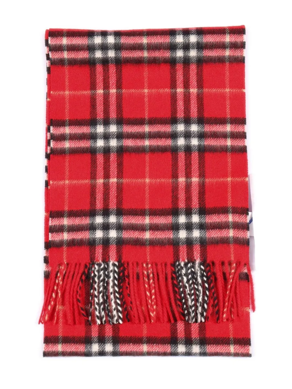 Burberry Kids Check Fringed Scarf
