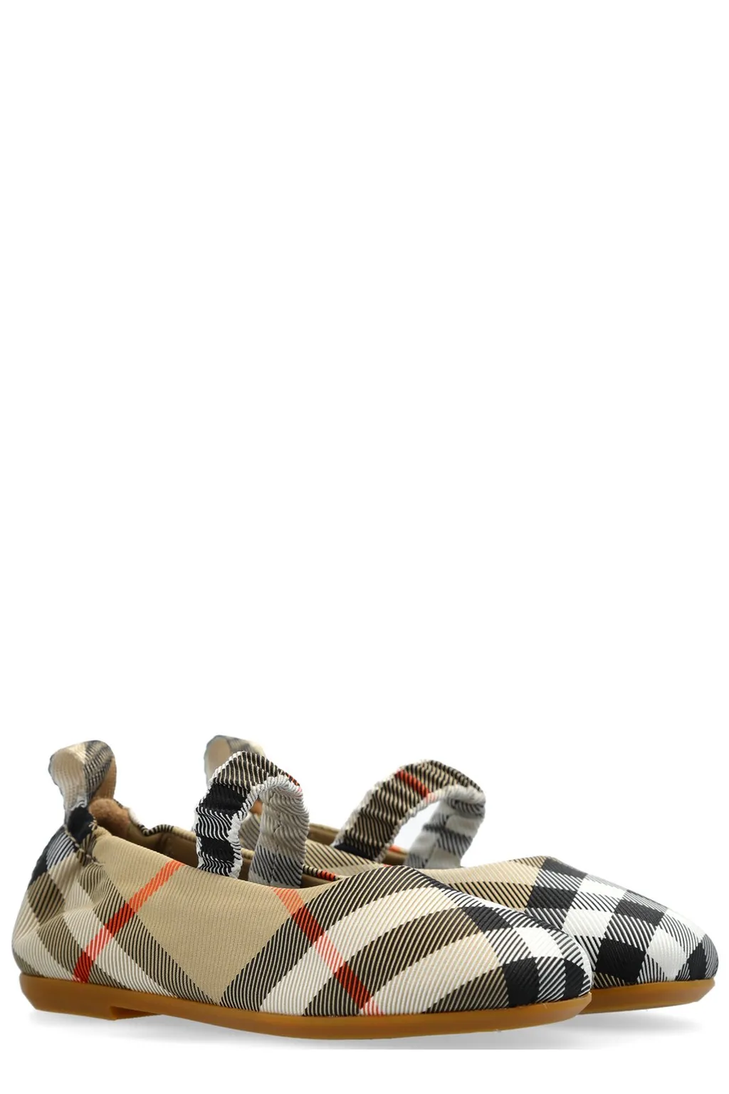 Burberry Kids Check Ballerinas