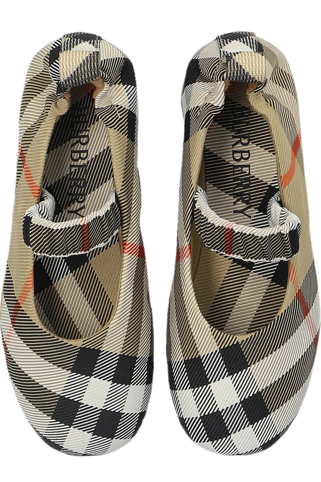 Burberry Kids Check Ballerinas