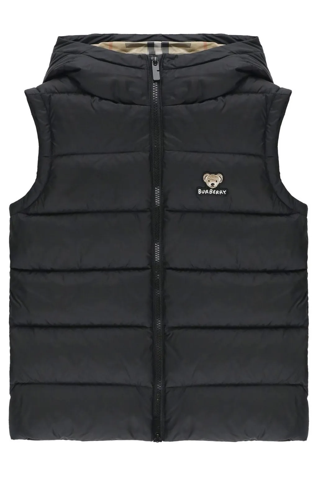 Burberry Kids Hooded Puffer Gilet
