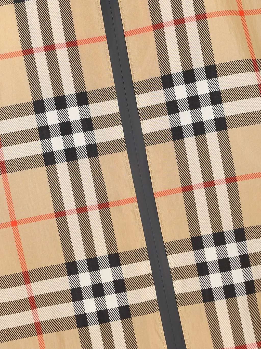 Burberry Kids Checked Hooded Jacket