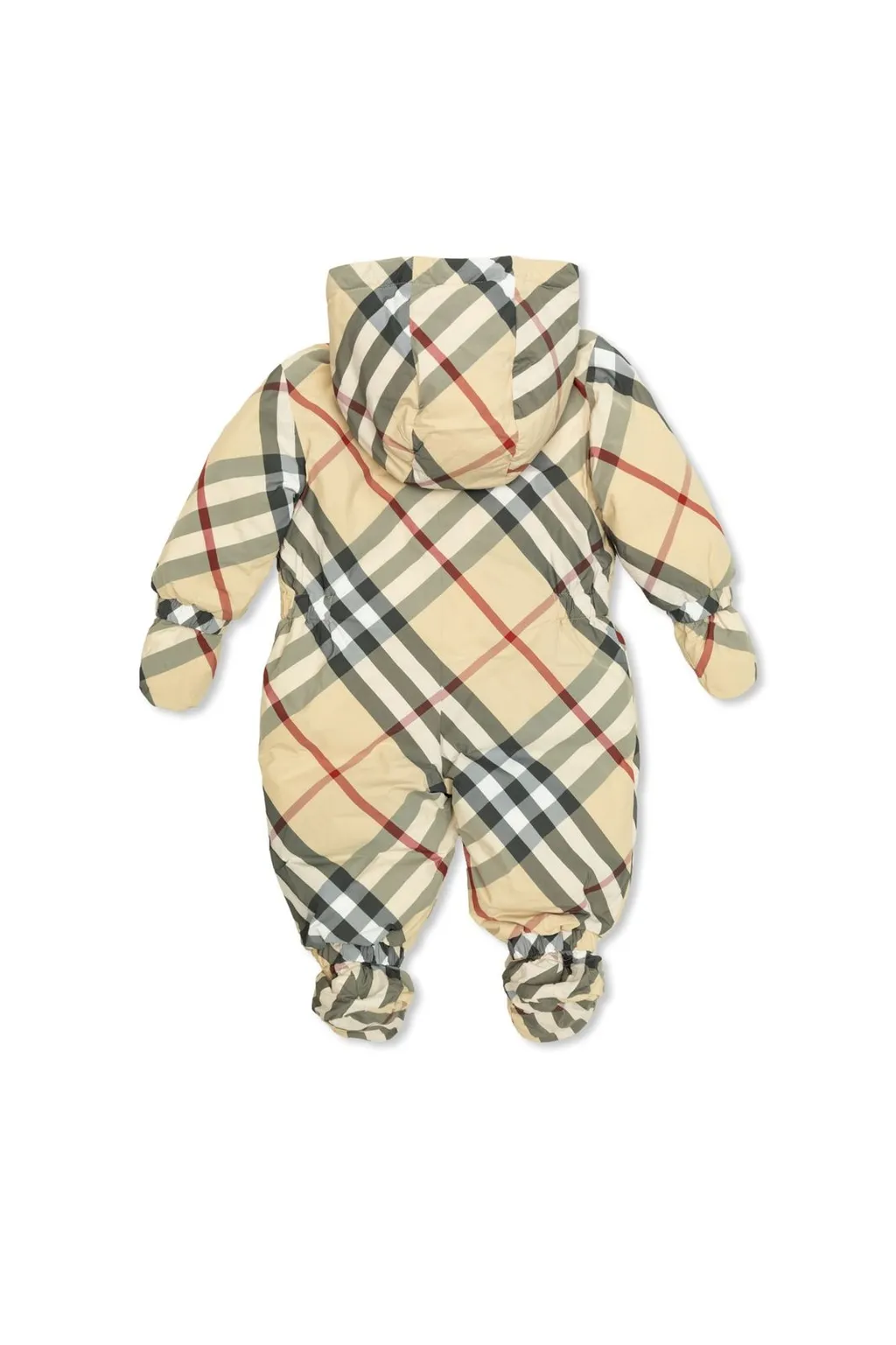 Burberry Kids Checked Down Overalls