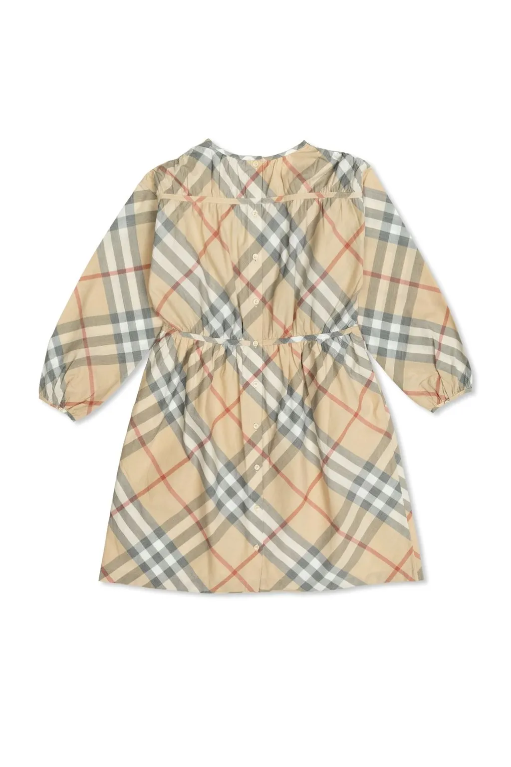 Burberry Kids Checked Crewneck Dress