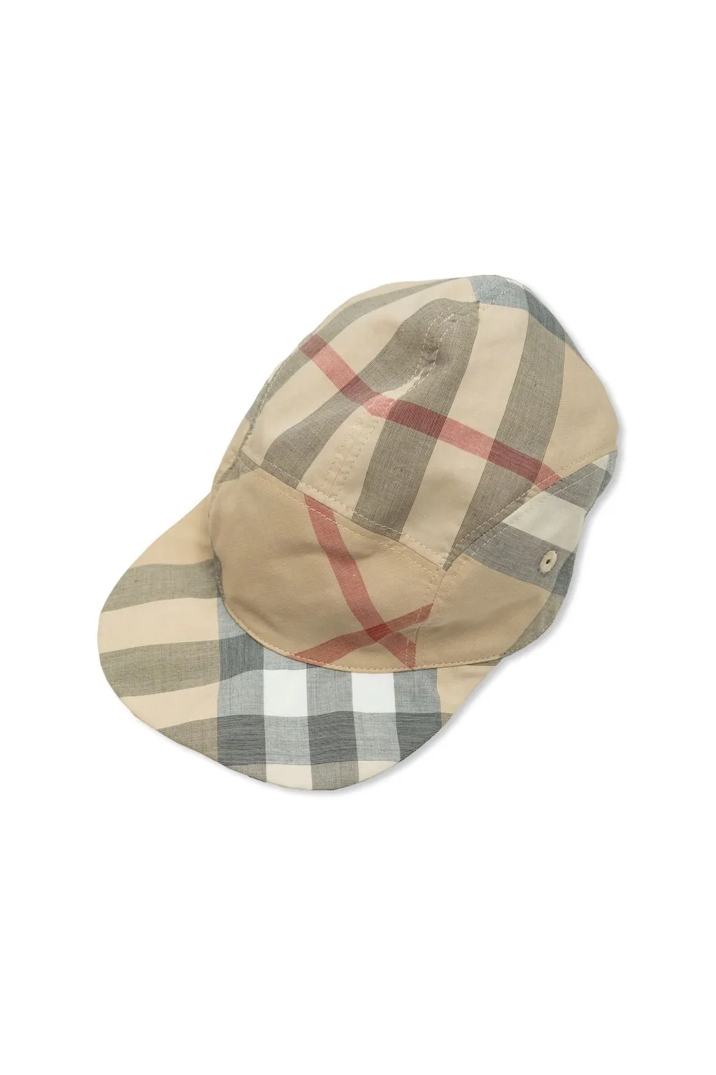 Burberry Kids Checked Romper And Cap Set