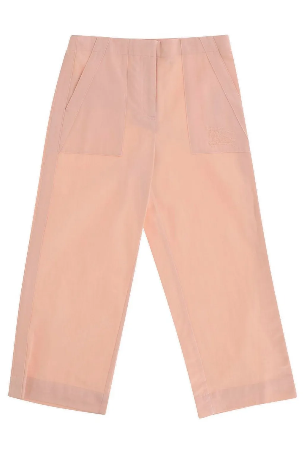 Burberry Kids Equestrian Knight Embroidered Wide-Leg Trousers