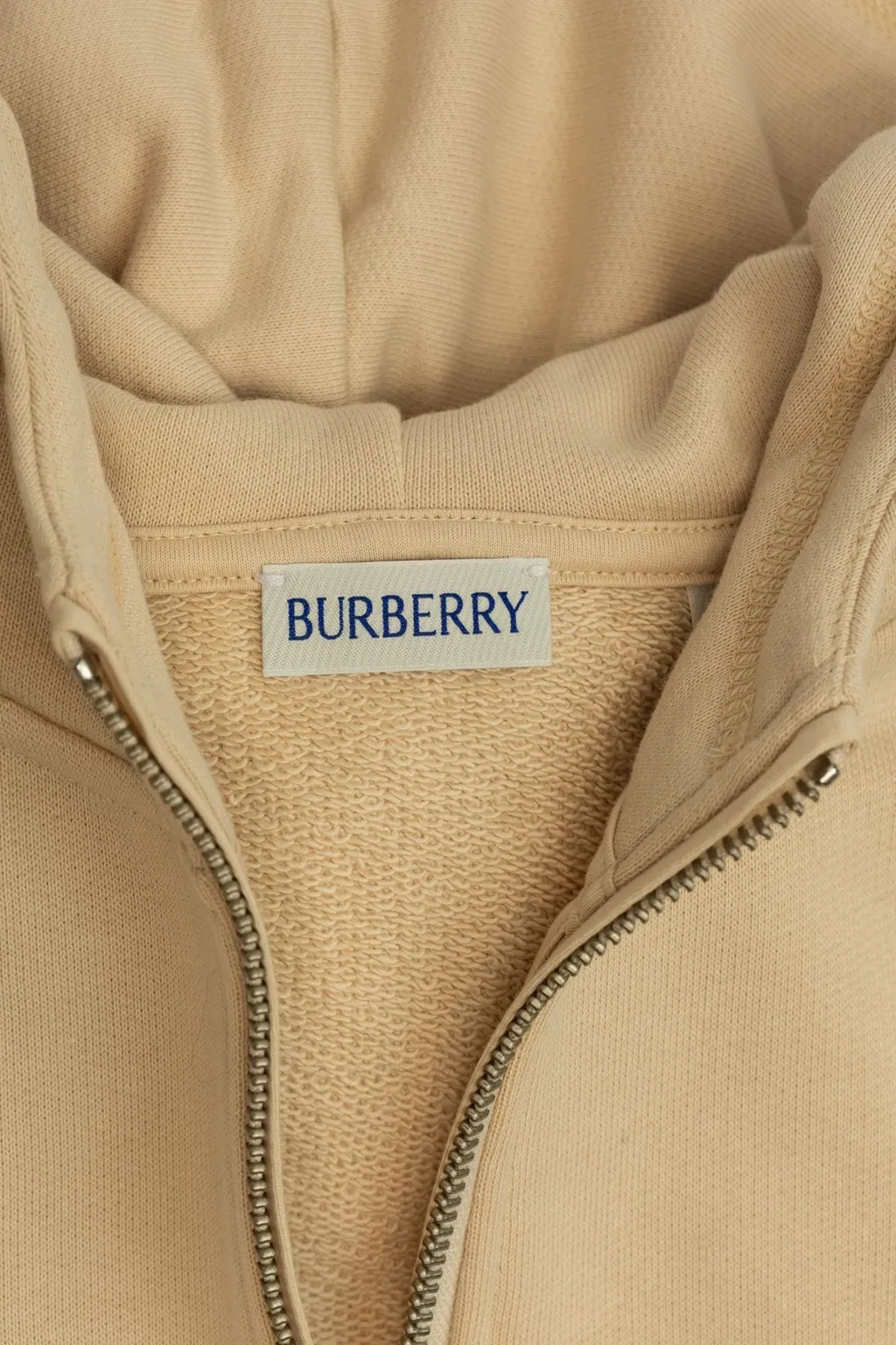 Burberry Kids Check Label Zip-Up Hoodie