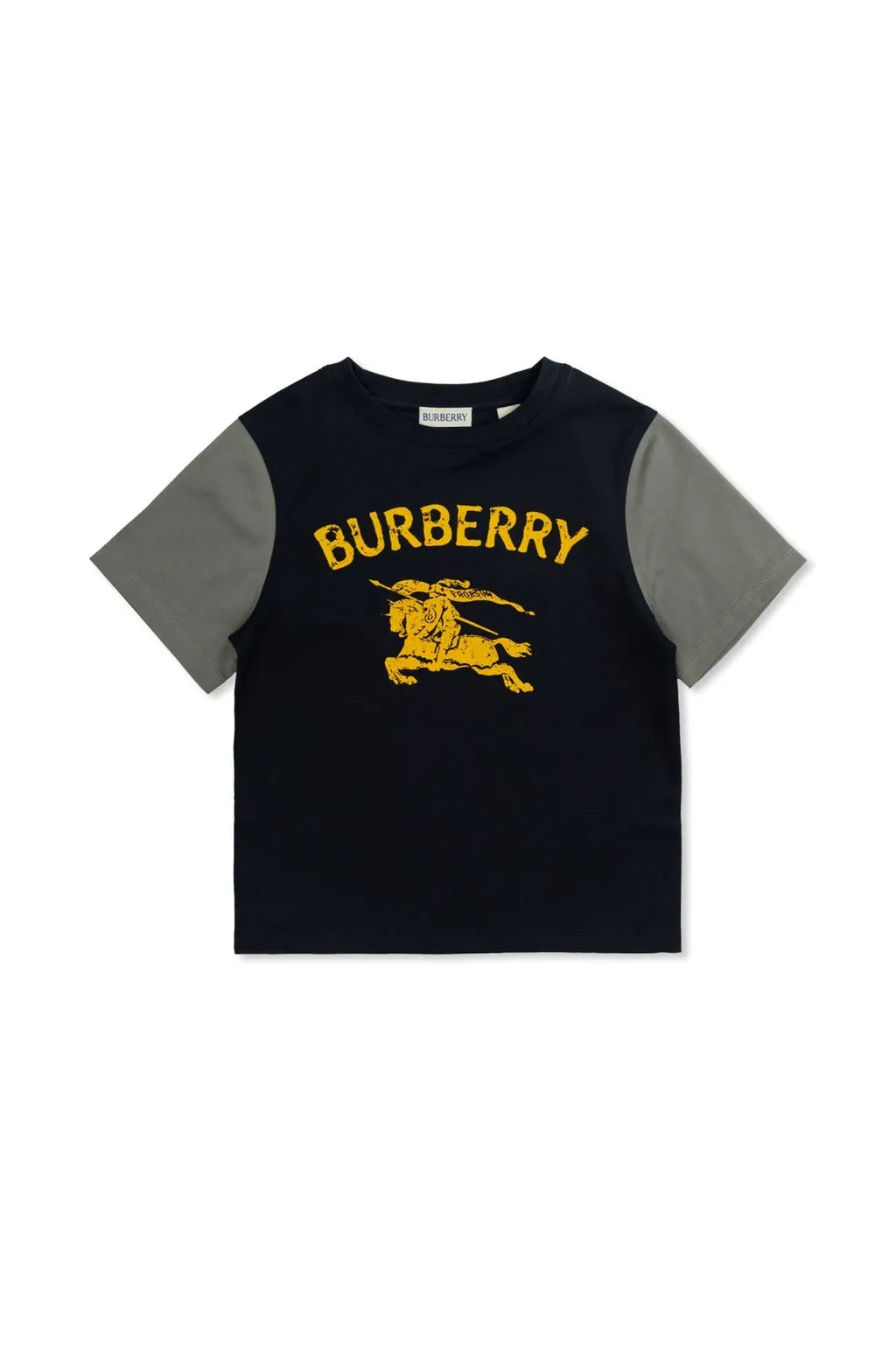 Burberry Kids Logo Printed Crewneck T-Shirt
